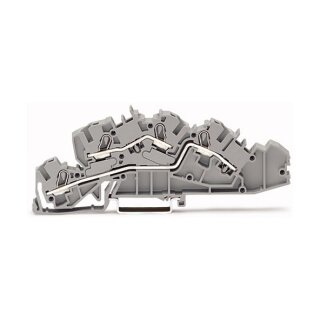 WAGO 2005-7642 Installationsetagen- klemme,L/L,Push-in CAGE CLAMP ,grau