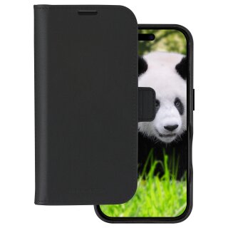 dbramante1928 Lynge - Flip-Hlle fr Mobiltelefon - MagSafe-Kompatibilitt - genarbtes Leder - Schwarz - fr Apple iPhone 16 Pro