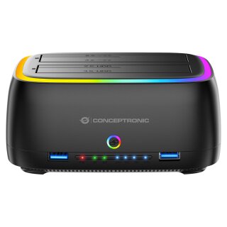 CONCEPTRONIC Festplattengehäuse 2.5/3.5"HDD/SSD 2xUSB-A sw