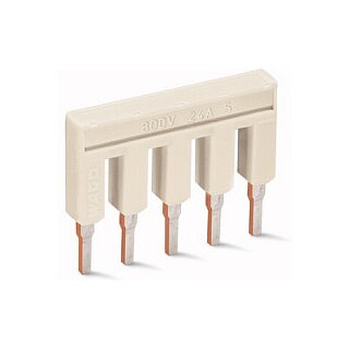 WAGO 2002-405 Brcker,5-fach,isoliert,lichtgrau