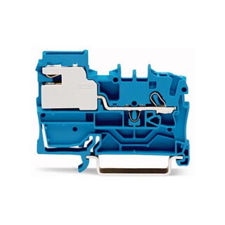 WAGO 2002-7114 1-Leiter-N-Trennklemme, 2,5 mm,Push-in CAGE CLAMP ,blau