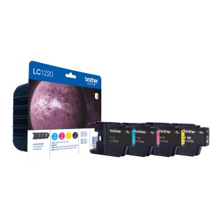 Brother LC1220VALBP Schwarz, Cyan, Magenta, Gelb