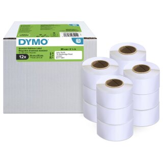 Dymo Adress-Etiketten 28 x 89 mm wei 12x 130 St.