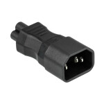 Stromadapter Kaltgeräte-Stecker C14 (gerade) an...