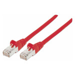Patchkabel Cat6a-Stecker/Cat7-Rohkabel 0,25m rot