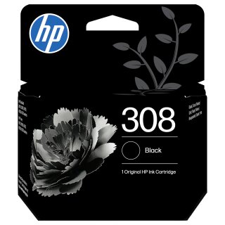HP 308 Black Original Ink Cartridge Schwarz 160Seiten