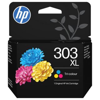 HP 303XL High Yield Tri-color Original Ink Cartridge Cyan, Magenta, Gelb 415Seiten
