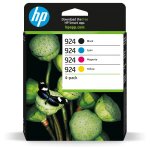 HP 924 4-Pack CMYK(4) Original Ink Cartridge Schwarz,...