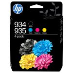HP 935 4-Pack CMY(3)/934 Black Original Ink Cartridge...