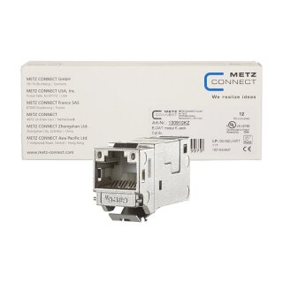 METZ CONNECT E-DAT modul Keystone Cat.6A Jack 180, 12er VPE