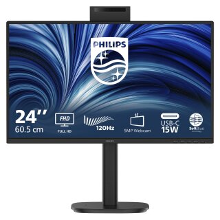 60,5 cm (23.8") 1920 x 1080 Pixel Philips 24B2N3200JH/00 16:9 Full HD IPS 4 ms 120 Hz DisplayPort HDMI USB-Hub Pivot Height VESA Speaker