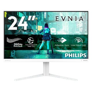 60,5 cm (23.8") 1920 x 1080 Pixel Philips 24M2N3201P/00 16:9 Full HD Fast IPS 1 ms 260 Hz HDR DisplayPort HDMI Pivot Height VESA