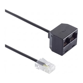 TAE Verlängerung RJ11 -RJ11 6/4 BU/St 6m