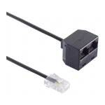 TAE Verlängerung RJ11 -RJ11 6/4 BU/St 6m