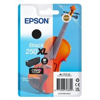 EPSON Tinte schwarz 10.2ml XP 980, 250XL