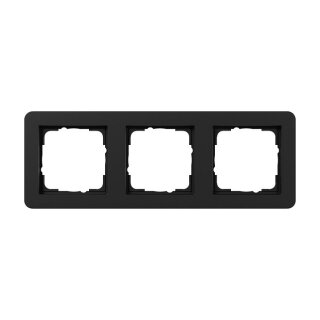 GIRA 0213153 Abdeckrahmen 3f Gira E1 Schwarz m