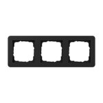 GIRA 0213153 Abdeckrahmen 3f Gira E1 Schwarz m