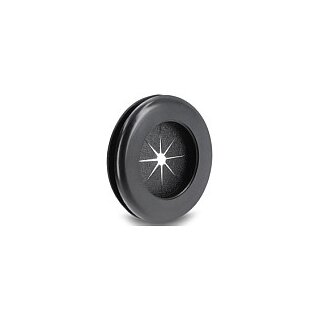 Delock Gummi Kabeldurchführung rund Ø 38 mm schwarz