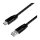 Logilink USB 2.0 Kabel zu USB-C Stecker, schwarz, 1,0m