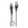 LINDY Patchkabel Cat.6A S/FTP grau 0,5m verriegelbar