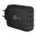 Goobay USB-C PD Multiport-Schnellladegert 100 Watt (schwarz, 1x USB-A QC, 3x USB-C PD, GaN-Technologie)