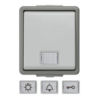 Siemens 5TD4701 DELTA Taster flche IP44 AP dgr/hgr 10A 250V 66x75mm