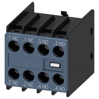 Siemens 3RH29111HA22 Hilfsschalterblock 2S+2 S00/S0 front Schraubanschluss