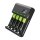 Greencell Set Charger Green Cell GC VitalCharger and 4x Rechargeable Batteries AAA HR03 800mAh