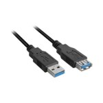 Sharkoon Kabel USB 3.0 Verlängerung 3,0m schwarz