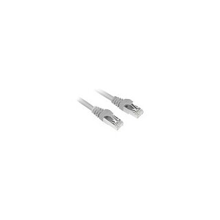 Sharkoon Patchkabel RJ45 Stecker > RJ45 Stecker CAT.6 SFTP (grau, 1,5 Meter)