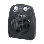 Heizlüfter 2000 Watt 2 Heizstufen, Thermostat,schwarz