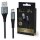 Extralink SMART LIFE CABLE 15W USB-A TO USB-C 120CM NYLON BRAIDED 5V 2.4A/3A BLACK