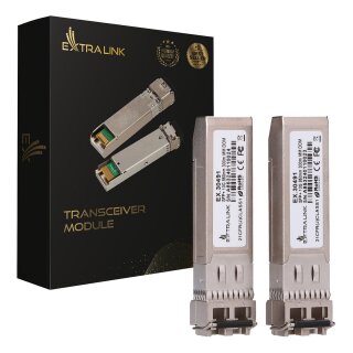 Extralink SFP+ Modul 10G 2-Pack, 10Gbps, 850nm, 300m, Multimode