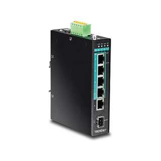 TRENDnet Industrie Switch 5 Port Gbit Unman. L2 PoE+ Metall