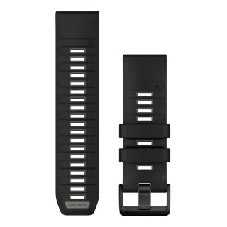 Garmin Ersatzarmband QuickFit 26mm Silikon Schwarz/Kieselgrau