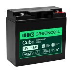 Green Cell AGM VRLA 12V 18Ah maintenance-free battery for...
