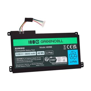 Greencell Battery for Asus C31N1912 / B31N1912 3HWPP ASUS VivoBook 14: E410MA, L410MA, E410KA, E510MA