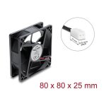 Axiallüfter 48 V DC, 80 x 80 x 25 mm mit 2 Pin...