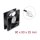 Axiallüfter 48 V DC, 80 x 80 x 25 mm mit 2 Pin Lüfteranschluss schwarz