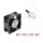 Axiallüfter 48 V DC, 60 x 60 x 25 mm mit 4 Pin PWM Lüfteranschluss schwarz