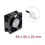 Axiallüfter 48 V DC, 60 x 60 x 25 mm mit 2 Pin...