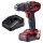 Power X-Change Akku-Schlagbohrschrauber TE-CD 18/44 Li-i, 18Volt (schwarz/rot, Li-Ion-Akku 2,5Ah)