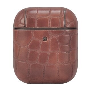 TERRATEC AirPods Case AirBox Stone Pattern Dark Brown