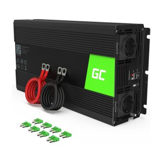 Green Cell Power Inverter 24V to 230V 1500W/3000W Modified sine wave