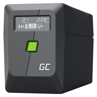 Greencell UPS Backup Power Supply 650VA 360W PowerProof with LCD Display