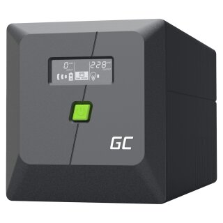 Green Cell Backup Power Supply UPS Greencell 1000VA 600W PowerProof with LCD display