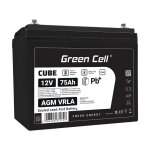 Green Cell CUBE AGM IP54 12V 75Ah VRLA Battery Gel deep...