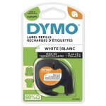 Dymo Letratag Band aufbgelbar wei 12 mm x 2 m