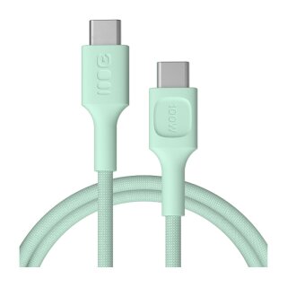 Green Cell USB-C cable 1.2m 100W Greencell PowerStream Fast Charging PD Mint Green