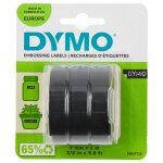1x3 Dymo 3D Prgeband 9 mm x 3 m Plastik schwarz